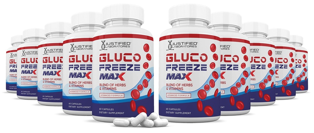 (10 Pack) Glucofreeze Max Advanced Formula 1295MG 600 Capsules