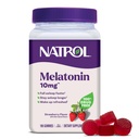 Natrol Melatonin Gummies, Sleep Support, 190 Strawberry-Flavored Adult Melatonin Gummies, 10 mg Sleep Aids for Yetişkinler