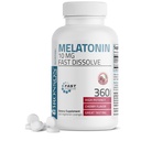 Bronson μελατονίνη 10mg ταχεία διάλυση κεράσι αρωματισμένα δισκία χορτοφαγικά Μασώμενα Lozenges, 360 Count