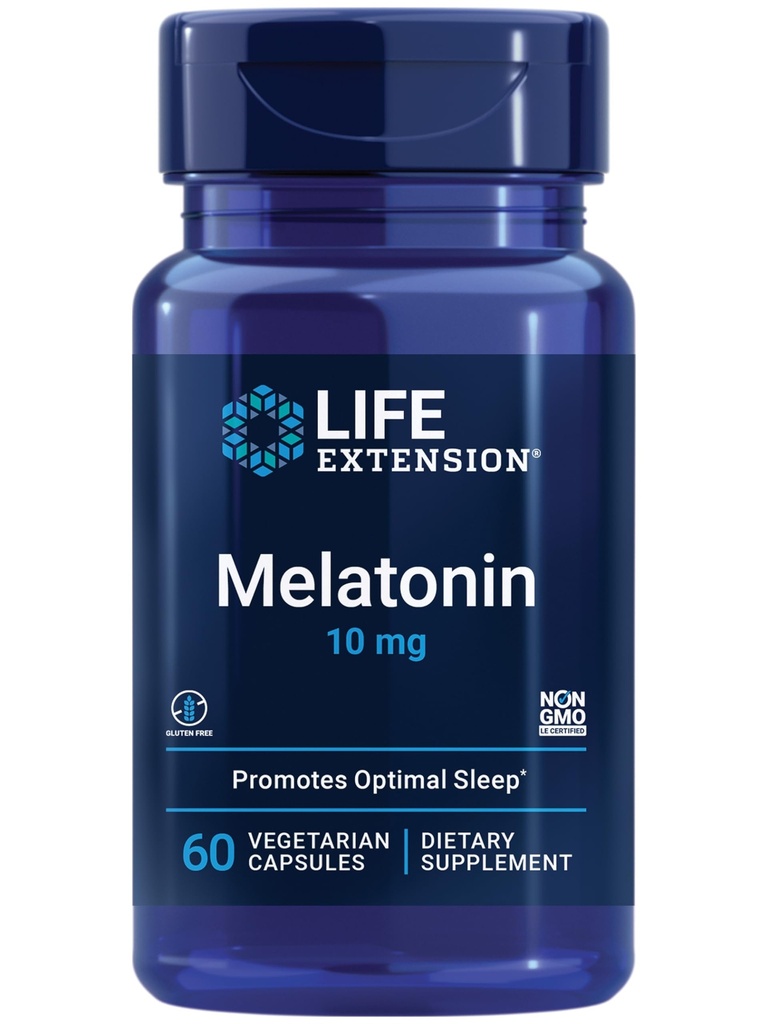 Life Extension Melatonin, 10 mg, Sağlıklı Dose, En Yüksek Mevcut Dosage, Uyku Desteği için, Sağlıklı Immune Response, Oxidative Stress Defense, Vegetarian, 60 Capsules