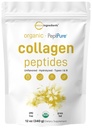 Mikro Malzemeler Collagen Powder Toz Organik, 12oz | Tip I & III + Doğal Protein | Grass-Fed Bovine Kaynağı | Unflavored | Supports Skin, Ortak & Bone Health | Paleo, Non-GMO