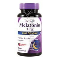 Natrol 3 mg Hızlı Dissolve Tabletleri Melatonin Strawberry Flavor