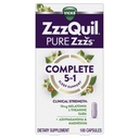 ZzzQuil Pure Zzzs Complete Sleep, Melatonin 10 mg, L-Theanine, GABA, Ashwagandha ve Magnezyum, Melatonin Sleep Aid, 100 Count
