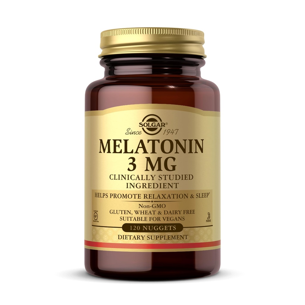 Melatonin 3 mg Nuggets Solgar 120 Tabs
