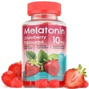 Μελατονίνη Gummies - 10 mg Συμπλήρωμα διατροφής - Φράουλα Γεύση - 120 Vegan Gummies - από NextGenU