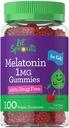 Carlyle Kids Melatonin Gummies | 1 mg 100 Kont | Meyve Flavor Gummy | Vegan, Non-GMO, Gluten Free | Tarafından Lil Sprouts