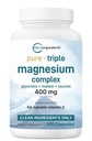 Mikro Malzemeler Saf Magnezyum Kompleksi, 300 Capsules | Triple Magnezyum Glycinate, Malate, Taurate with Vitamin C | 100% Chelated | Supports Muscles, Nerves, & Energy | Only Active Materialss