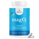 nbpure MagO7 - Natural Colon Cleanse & Detox - Περιστασιακή δυσκοιλιότητα ανακούφιση, Αποσκληρυντής σκαμπό, & Bloating Υποστήριξη για άνδρες & γυναίκες - Οξείδιο του μαγνησίου, 180 κάψουλες