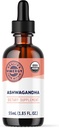 Vimergy USDA Organic Ashwagandha Liquid Extract – 27 2mL (2 Droppers or 48-54 Drops) Servings (220mg Extract per Serving). Stress Adaptogen, Cognitive & Sleep Support. Alcohol-Free, Non-GMO (55 mL)