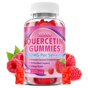 Quercetin Gummies 500 mg for Kids & Yetişkinler, Organik Quercetin Supplements with Bromelain çinko Vitamin C and D3 Support Anti &oxy Immune System Health, Raspberry Flavor 60 Count