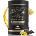 8in-1 Quercetin with Bromelain Gummies 1000 mg, High Potency Organic Quercetin Supplement with çinko & Vitamin C, Elderberry, Mevsimsel Wellness & Immune Support, Vegan, Sugar Free, 120 Gummies