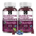 (2 συσκευασία) Κουερσετίνη Gummies - Quercetin με Bromelain 2378mg - ανάμειξη με Elderberry, Echinacea Purpurea Extract, ψευδάργυρος, βιταμίνη C, D3, K2, Complex Supports Ανοσοποιητικό, Καρδιαγγειακή & Αναπνευστική λειτουργία