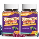 2 Πακέτο Quercetin Gummies, 1000mg Quercetin με Bromelain Zinc Elderberry, ανοσοποιητική & αντιοξειδωτική υποστήριξη, Vegan Gummies για ενήλικες & παιδιά, 120 Count
