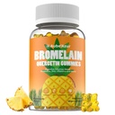 Liposomal Bromelain ile Quercetin Gummies, 1000 mg Bromelain Supplement for Women & Men, Probiyotiks, Digestive Enzymes for Gut, Digestive & Immune Support, Sugar Free, Pineapple Flavor, 60