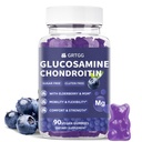 Glucosamine Chondroitin Gummies with MSM & Elderberry Extra Strength 3000MG - Ortak Destek, Antioksi Immune Support Supplement for Yetişkinler, Men & Women - 90 Blueberry Gummies