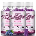 3 Packs 3000MG Glucosamine Chondroitin Gummies, Ekstra Kuvvetli Ortak Destek Supplement with MSM & Elderberry, Flexability, Anti Ioksimmune Support Gummy for Yetişkinler, Men & Women 180Cts
