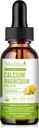 D3 Vitamini ile magnezyum sıvısı, Glycinate Plus Vitamin C K2| Yüksek Absorpsiyon Tesisi Kalp ve Bone için Tamamlanmış Ücretsiz,Sugar-Free | 30 Hizmet | Lemon Flavor