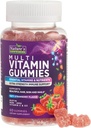 Yetişkinler için Çokvitamin Gummies - Kadınlar ve Erkekler için Çokvitamin Gummy - Vitamin A, C, D, E, & High Potency B12 - Vegetarian Gummy Multivitamins - 60 Gummies