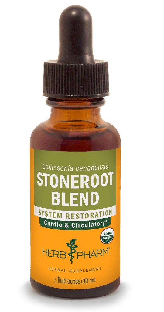 Βότανο Pharm Certified Organic Stoneroot Blend Liquid Extract για Καρδιαγγειακή και Κυκλοφορική Υποστήριξη, 1 Oz