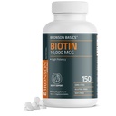 Bronson Biotin 10.000 Telefon, Sağlıklı Saç, Cilt ve Çiçeği Destekler, Vejetaryen, Non-GMO, 150 Tablet