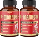2 Packs 60 Counts 4 Ay - D-Mannose Capsules - Doğal Urinary Tract Health & Immune Support - 7in1 with Cranberry, Dandelion, Hibiscus & More