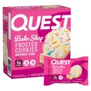 Quest Διατροφή παγωμένες πρωτεΐνες cookies, κέικ γενεθλίων, < 1g ζάχαρη, 5g πρωτεΐνη, 1g καθαρό υδατάνθρακες, χωρίς γλουτένη, 8 cookies