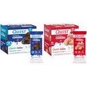 Quest Nutrition Frosted Cookies Twin Pack Sche, Chocolate Cake 1g Sugar 11g Protein 2g Net Carbs ve Strawberry Kek 1g Sugar 10g Protein 2g Net Carbs, Gluten Free, 16 Kurabiyeler Her Şey