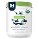 Hiperbiyotikler Vital Nutrients Organik Prebiyotik Fiber Toz | Gut Health ve Digestive Regularity | Kadın ve Erkekler için Özel Fiber Supplement | Vegan Organik Fiber Toz | 54 Hizmet