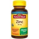 Nature Made Zinc 30 mg, συμπληρώματα ψευδαργύρου για άνδρες και γυναίκες, συμπλήρωμα διατροφής για ανοσοκατασταλτική υγεία και αντιοξειδωτική υποστήριξη, 100 δισκία, 100 ημέρες προσφοράς