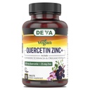 DEVA Vegan Quercetin 500mg Plus 25mg ψευδάργυρος με Elderberry, Echinacea και Oregano Extracts - Δεν υπάρχουν συστατικά ζώων - 90 δισκία, 1- συσκευασία