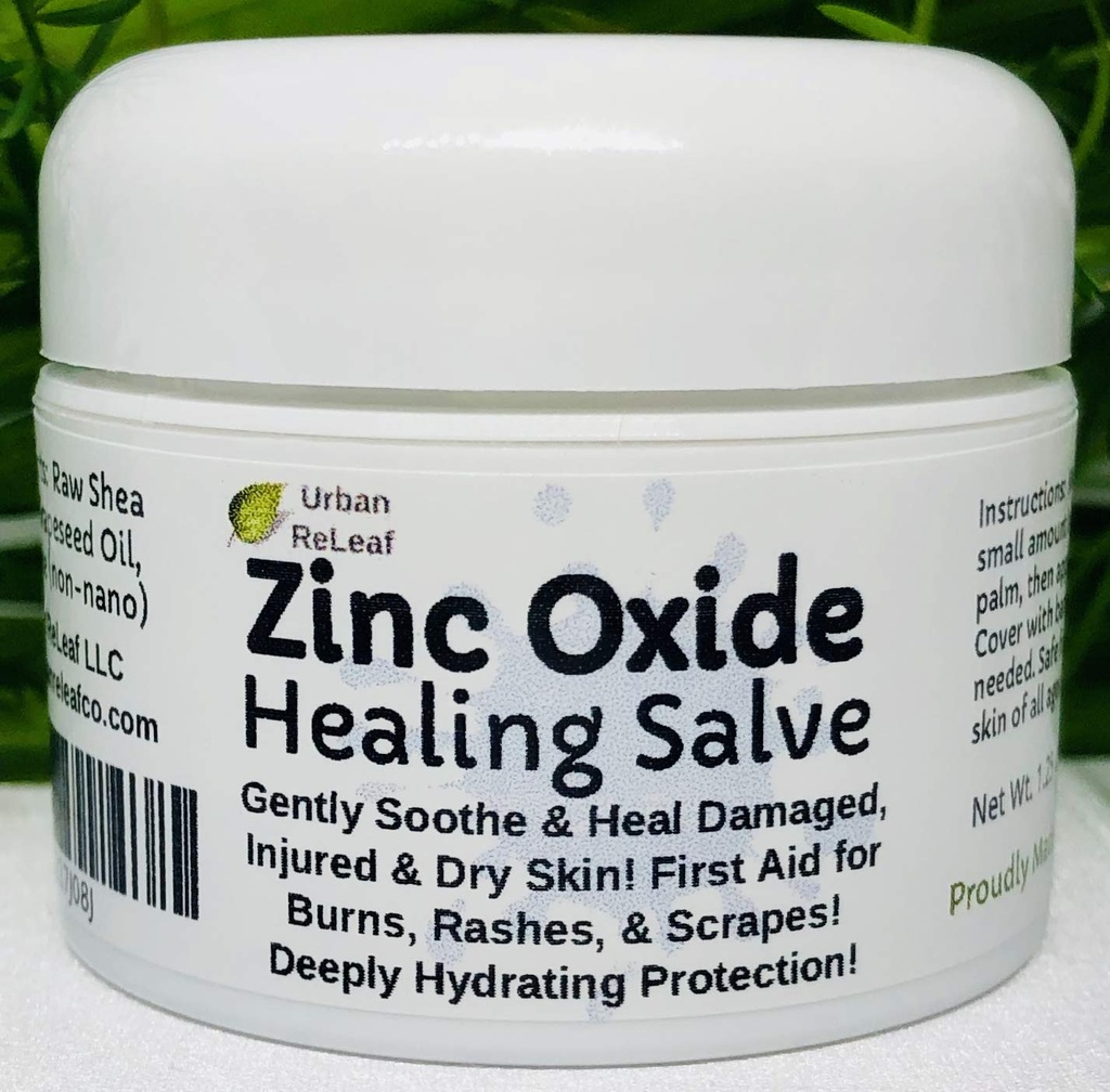 Urban ReLeaf çinko Oksit Salve! Gally Soothe & Koruma Hasarlı, Yaralı ve Kuru Skin! İlk Yardım, Burns, Rashes, Yararlar! Deeply Hydrating Protection. 100% Doğal! Calm her yaştan hassas cilt.