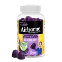 Airborne Elderberry + çinko & Vitamin C Gummies For Yetişkinler için, Immune Support Vitamin D & çinko Gummies With Powerful Antioksi Vitamins C D & E - 50 Gummies, Elderberry Flavor