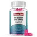 Zinc Gummies - Ψευδάργυρος Picolinate 50mg, Ζάχαρη Χωρίς, Εξαιρετικά απορροφήσιμο ψευδάργυρο Picolinate συμπλήρωμα για τα παιδιά & ενήλικες, Ανάπτυξη Υποστήριξης, Ανοσοποιητική λειτουργία, Υγεία του δέρματος, 60 Gummies