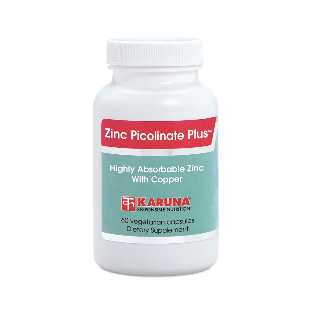 Karuna Zinc Picolinate Plus 60 κάψουλες χορτοφαγικής 