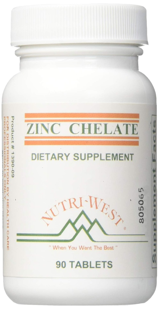 NutriWest, Chelate ψευδαργύρου 16 mg 90 δισκία