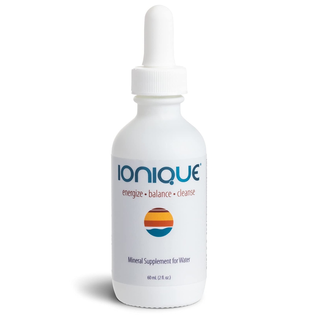 NEW Ionique Mineral Supplement for Water - Magnesium, Trace Mineral & Electrolyte Hydration System, Support for Ημικρανία, Δυσκοιλιότητα, Εγκεφαλική ομίχλη, Μυϊκές σταγόνες, Ύπνος, Ένα μπουκάλι 2 oz υγρών σταγόνων