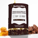Better Alt Chocolate Shilajit Honey Sticks %75 Fulvic Acid & 85+ Trace Minerals Chocolate-Infused Raw Honey Himalaya Shilajit Energy ATM 30 Sticks Natural Stamina & Endurance Support Support