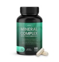 52 Trace Minerals Kompleksi Çekilmiş Formdaki Temel Minerallerle Kompleks - Tüm Doğal ve% 100 Organik - 120 Capsules - Full Spectrum Ionic Mineral Mix - Kadınlar ve Erkekler için Güvenli