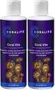 Coralife Saltwater Fish Tank Aquarium Coral-Vite Liquid Essential Vitamin ve Trace Mineral Supplement for Reef Aquariums, 8 oz (Pack of 2)