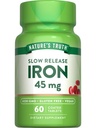 Nature's Truth Iron Supplement | 45 mg | 60 Pills | Ferrous Sulfate | No-GMO & Gluten Free Vitamin for Men and Women