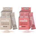 Mellö Magnesium Superblend Bund Bundle - Ρόδι & Άγευστο - Μαγνήσιο Γλυκινικό με L-Θεανίνη, GABA & Trace Minerals - Υποστηρίζει τον ύπνο, την χαλάρωση και την ισορροπημένη ενέργεια - 2 x 10-Packs