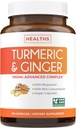 Turmeric ve Ginger Supplement (Non-GMO) 1980mg Servisi - Turmeric Curcumin with Black Pepper Bioperine, Ginger Extract, and% 95 Curcuminoids Toz - Tumeric Ortak Destek Supplement - 90 Capsules