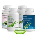 Συσκευασία καψακίων AloeCure Organic Aloe Vera - 4 κομμάτια - Μελατονίνη + κολλαγόνο, VeraFlex, κάψουλες Aloe Vera, Probiotic + Ένζυμο