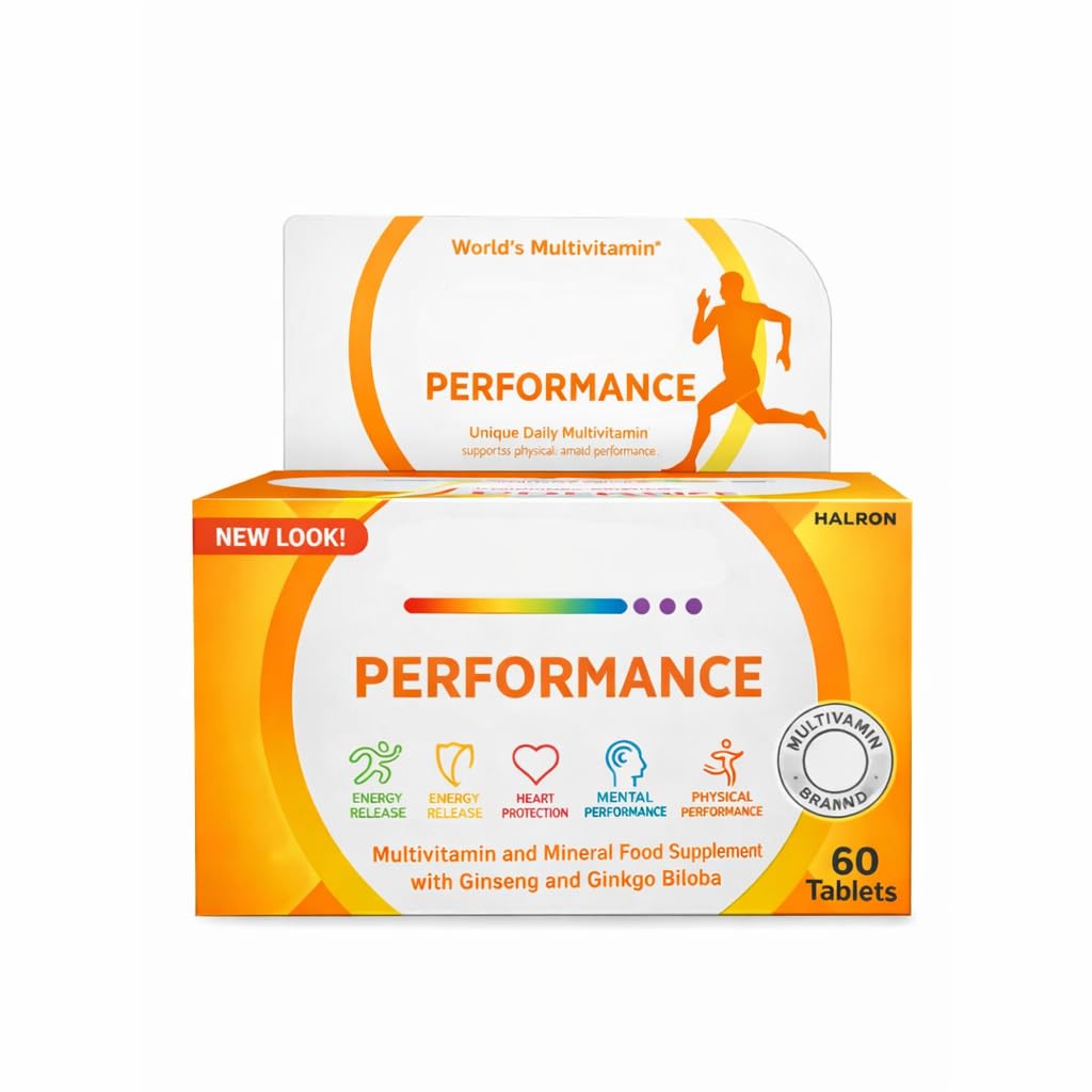 Centrrum Performansı Çokvitamin Tabletleri 60 Kont | Daily Health Support Wellness Hediyesi - 1 Pack