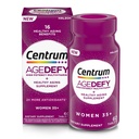 ​​​Centrum Age Defy for Women 35+ - High-Potency Multivitamin and Healthy Aging Supplement – Multivitamin with Resveratrol, and Niacin for NAD+ Level Support - Aluminum Bottle, 60 Tablets​