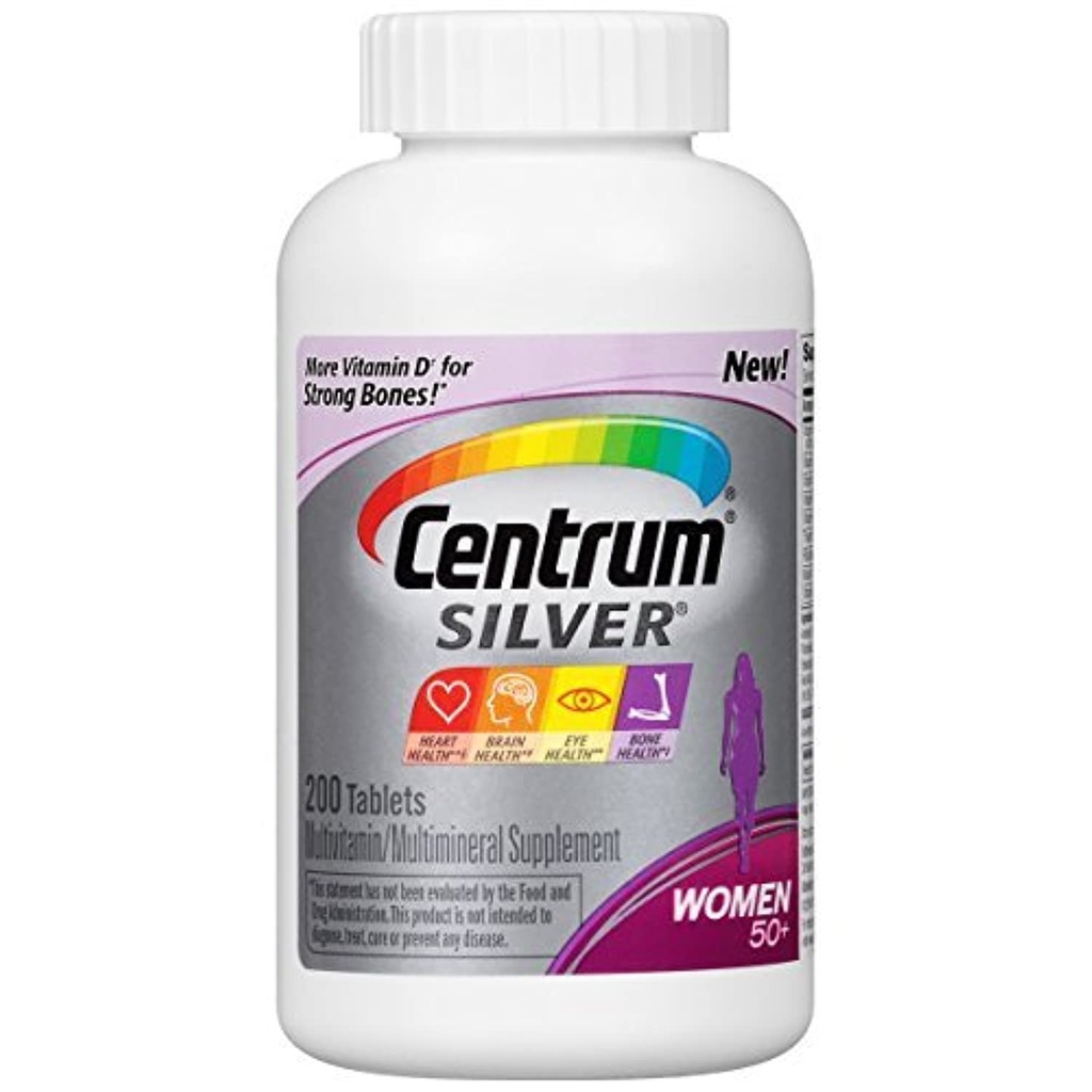 Centrum Silver, kadınlar için 50+, 200-Count Şişe