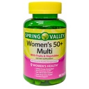 Spring Valley Women's 50+ Multi with Fruits & Sebzes Diyetary Supplement 150 Tablet (One Şişe)
