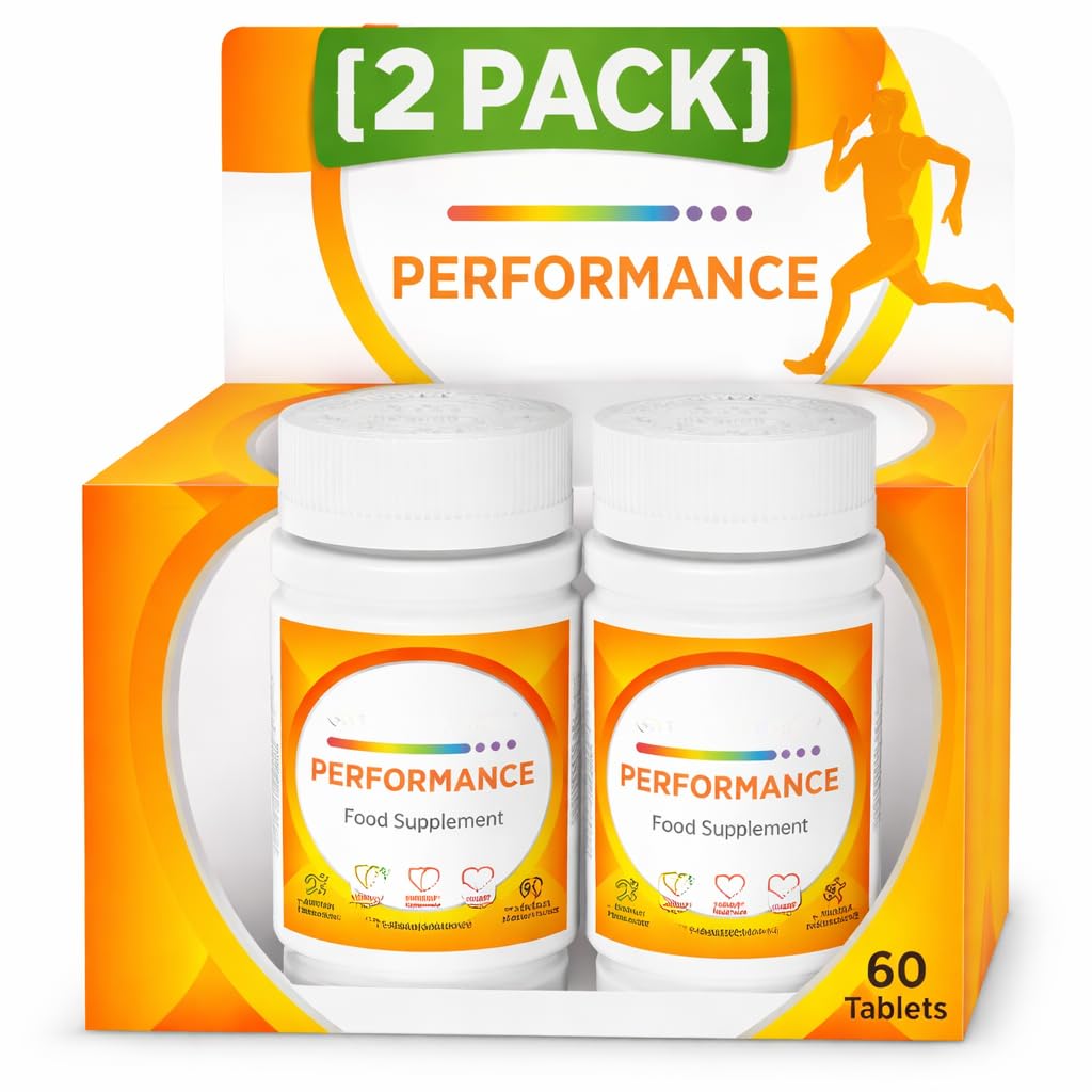 Centrrum Performance Multivitamin & Mineral Tablets 60 Count Συμπεριλαμβάνονται η βιταμίνη C, D, και ο σίδηρος (Pack of 2)