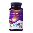 LIVS Iron Supplement for Kids with Vitamin C, A, B3, B5, B6, B12, Biotin, çinko & Folate | Non-GMO, Gluten Free Chewable Supplement as Gummy for Energy Boost & Anemia Support - 60