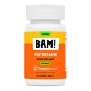 NovaFerrum BAM Chewable Multivitamin for Kids & Adults Ages 4 and Above - Fruit Blast Flavor - 60 Chewable Tablets - with Vitamins A, C, D, E, B6, B12, Biotin, Zinc, Selenium & Manganese